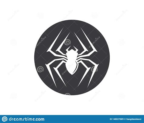 Vetor Do Logotipo Do cone Da Aranha Ilustração do Vetor Ilustração