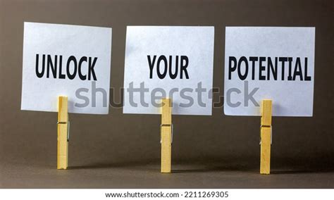 Unlock Your Potential Symbol Concept Words Stock Photo 2211269305