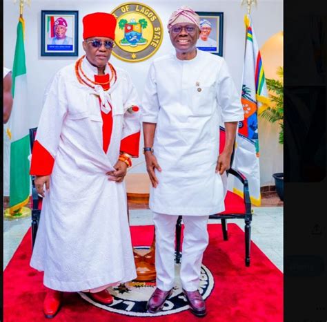 Pictorial Sanwo Olu Hosts Oba Of Benin In Lagos