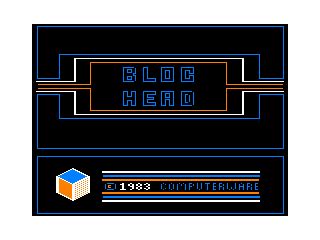 Screenshot Of Blochead TRS 80 CoCo 1983 MobyGames