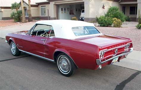 Red 1967 Ford Mustang Convertible Photo Detail