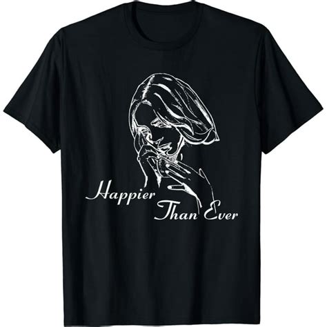 Billie Eilish Happier Than Ever Black T Shirt