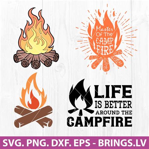 Campfire Svg Campfire Svg Cut File Camping Svg Bonfire Svg Etsy France