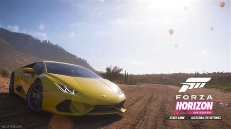 Forza Horizon 5 10th Anniversary Title Screen Autumn Season HQ YouTube