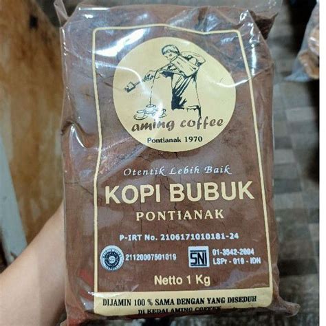 1kg Kopi Aming Aming Coffee Kopi Bubuk Legendaris Khas Pontianak