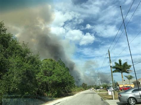 Lehigh Acres Evacuations Lifted Brush Fire 95 Percent Contained Wink