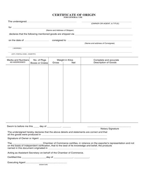 2021 Certificate Of Origin Form Fillable Printable Pdf And Forms All Porn Sex Picture