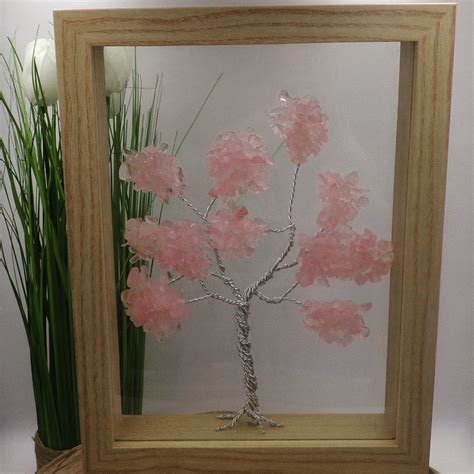 Tableau Arbre Du Bonheur En Quartz Rose