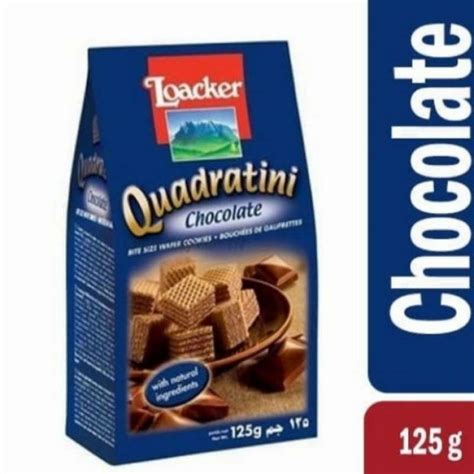 Jual Loacker Quadratini Chocolate Wafer Dengan Krim Cokelat G Di