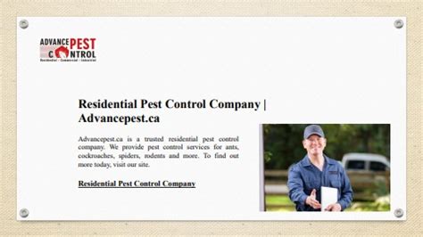 Residential Pest Control Company Advancepest Ca