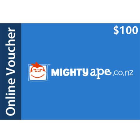 Mighty Ape 100 Nzd Digital T Voucher Email Delivery Gsvc