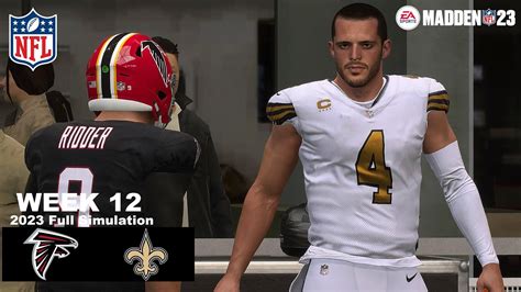 Madden Falcons Vs Saints Full Simulation Week Madden