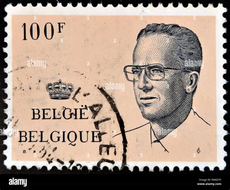 Belgium Circa A Stamp Printed In Belgium Shows Portrait King