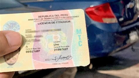 Licencia de conducir Peruanos en el extranjero podrán tramitar brevete