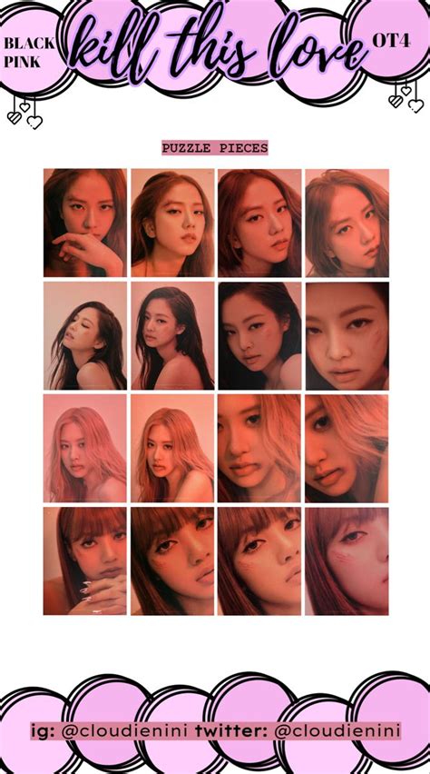 Blackpink Puzzle Pieces Template Kill This Love Ot