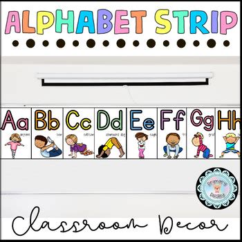 Yoga Alphabet Strip | Classroom Decor by Primary Paisley | TPT