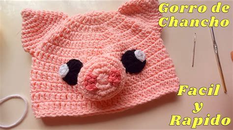 Gorro De Chancho O Cerdito Crochet Para Principiantes Paso A Paso Youtube
