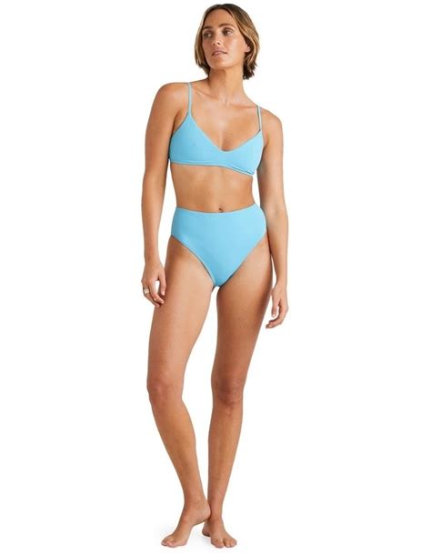 Billabong Sol Searcher V Bralette Bikini Top In Blue MYER