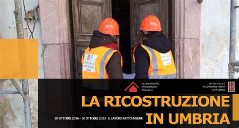 Ricostruzione Post Sisma I Dati Dell Usr Umbria Ufficio