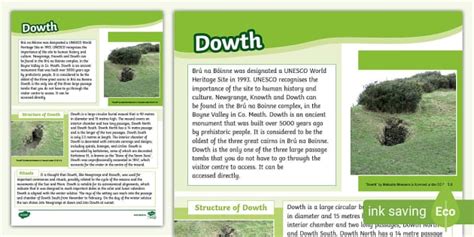 Dowth Fact File Hecho Por Educadores Twinkl