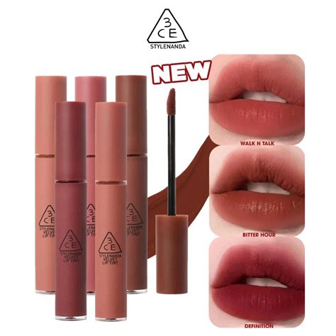 Son Kem 3CE Velvet Lip Tint Mướt Mịn Lên Màu Chuẩn 4gSon Kem Lì Lên