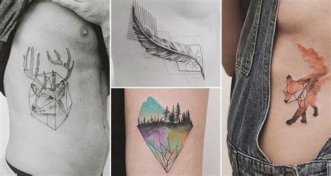 13 Unique Geometric Tattoos Fused With Nature You Will Love