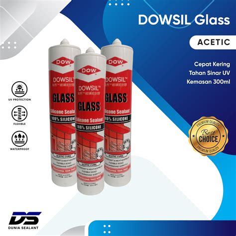 Jual Dowsil Glass Lem Silicone Sealant Acetic Shopee Indonesia