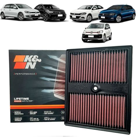 FILTRO AR MOTOR ESPORTIVO VW GOLF POLO VIRTUS UP NIVUS 1 0 12V TSI