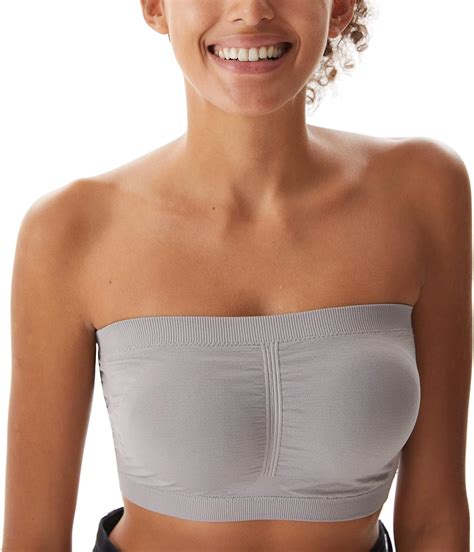 Amazon Molemsx Women S Bandeau Bra Basic Layering Seamless Bra