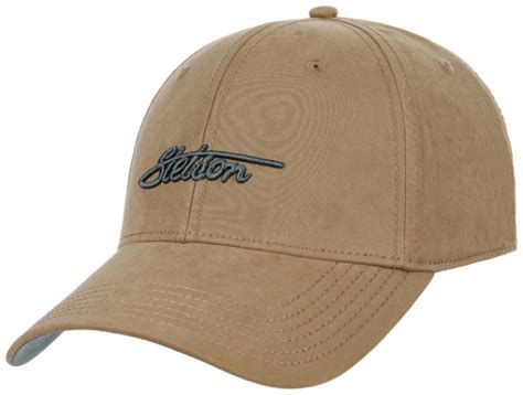 Caps Stetson Baseball Cap Waxed Cotton Natural