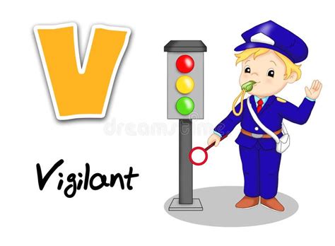 Vigilant stock vector. Illustration of happy, symbol - 15788332