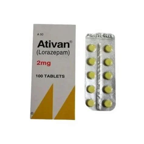 WYETH Lorazepam 2 Mg Ativan Tablets 100 At Rs 2000 Box Anti