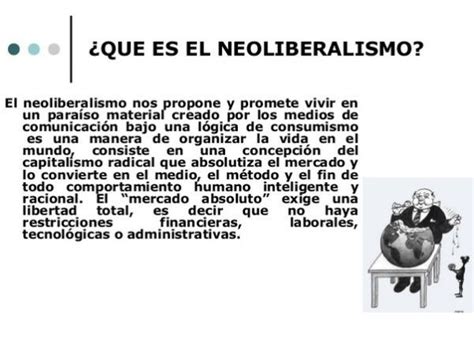 6 Características Del Neoliberalismo Resumen