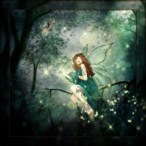 Fairy Wings Female Green Forest Hd Wallpaper Peakpx