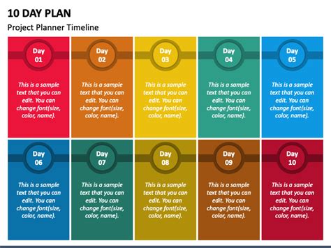 10 Day Plan Powerpoint Template Ppt Slides