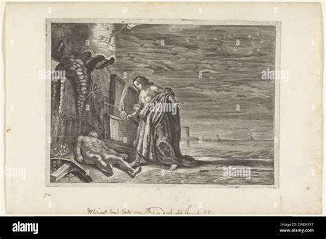 Alcyone thinks the body of Ceyx, c. 1636 - 1670 print Alcyone, daughter ...