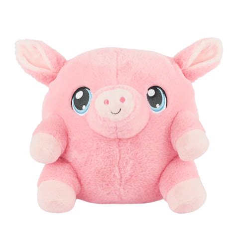 Holiday Time Round Plush Toy Pig