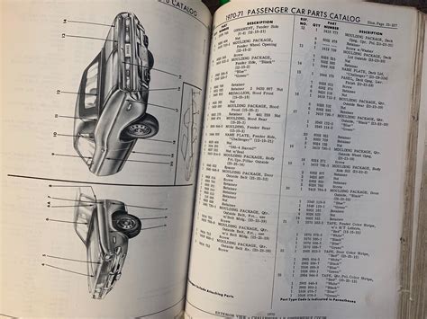 Dealer Chrysler Mopar Parts Catalog Book Hemi Cuda Gtx