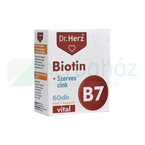 DR HERZ BIOTIN SZERVES CINK KAPSZULA 60DB Herbaház