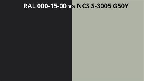 Ral 000 15 00 Vs Ncs S 3005 G50y Ral Colour Chart Uk