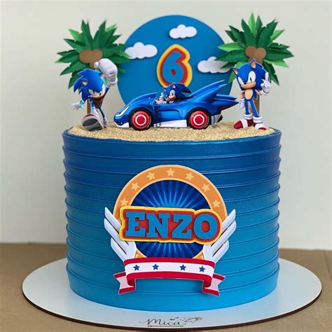 Bolo Do Sonic 3 - 90 ideias de bolo do sonic para decorar sua festa com estilo – Artofit