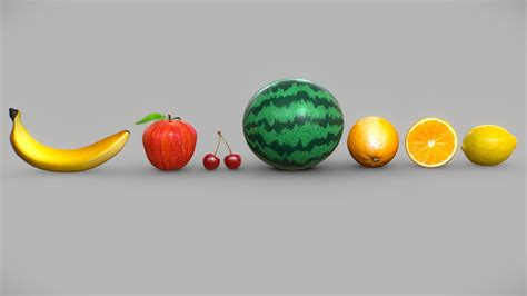 Fruit Pack Buy Royalty Free 3d Model By 3dee Mellydeeis [0bda5e6] Sketchfab Store