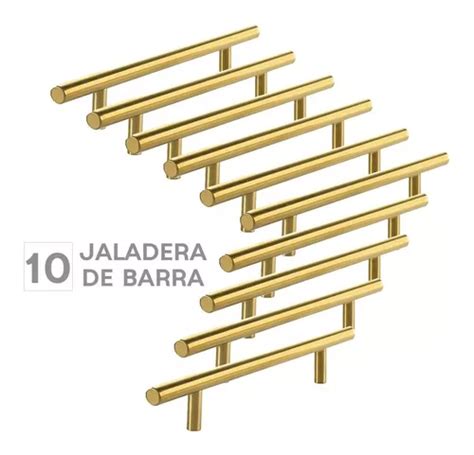 Jaladera De Barra Dorado Acero Inoxidable Cm Pcs Meses Sin Inter S