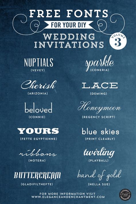 Bold Fonts For Invitations