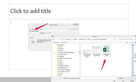 Link Excel Worksheet To Powerpoint