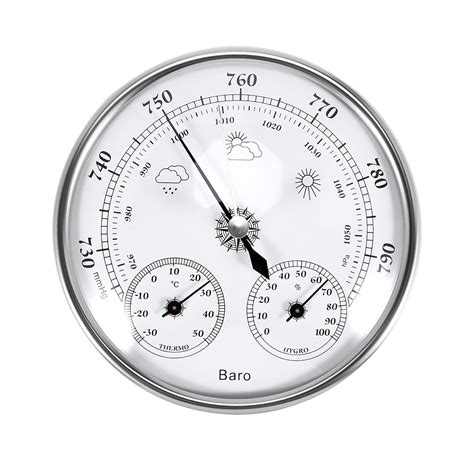 Spacesea Wetterstation Analog 3in1 Barometer Hygrometer