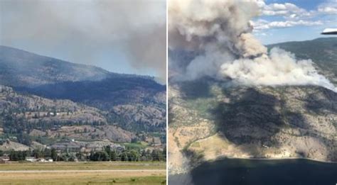 Spreading Wildfire Prompts Evacuation Order Near Okanagan Falls