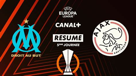 Le R Sum De Marseille Ajax En Streaming Direct Et Replay Sur Canal