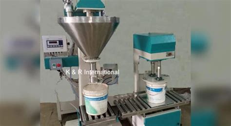 Semi Automatic Distemper Paint Filling Machine