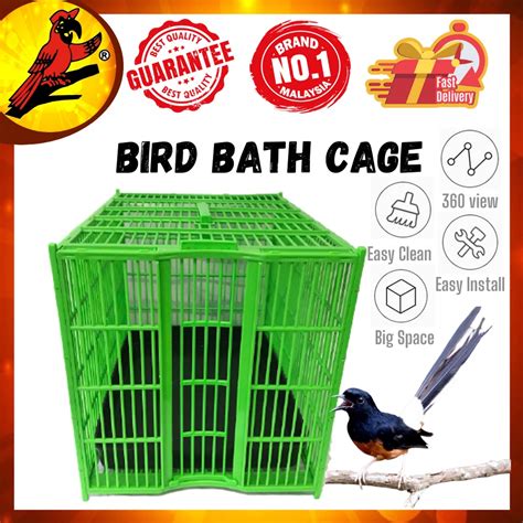 Mpt Bird Bath Cage Sangkar Mandi Burung Murai Batu Sangkar Cina Murai